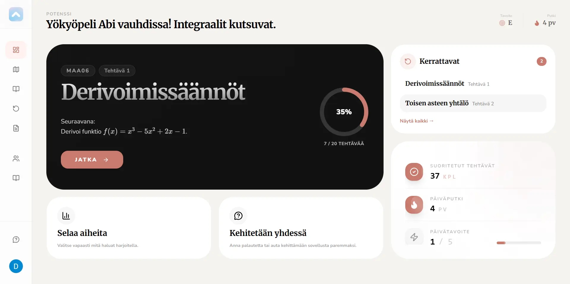 Potenssi Dashboard Preview